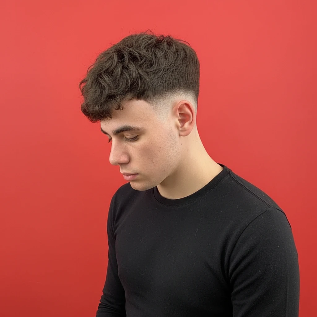 Corte de Cabelo French Crop com Degradê Moderno