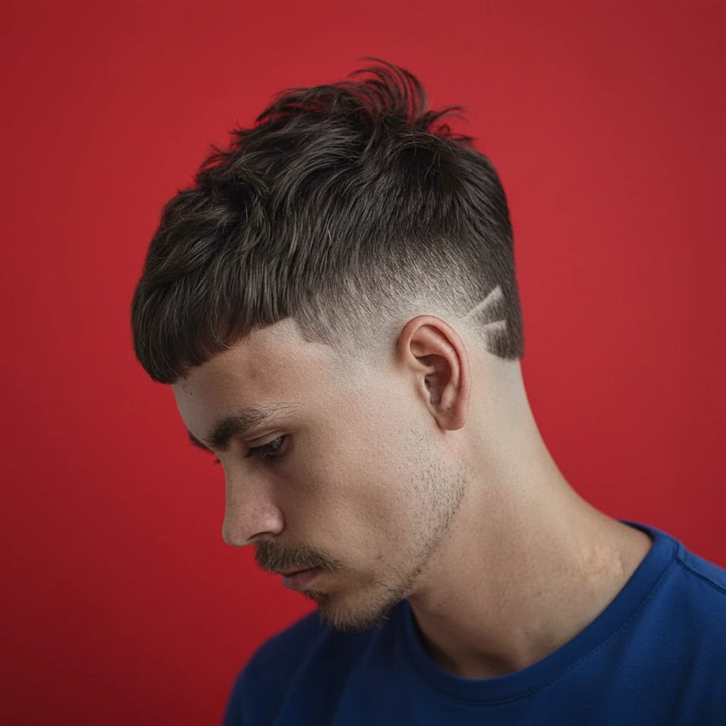 Corte de Cabelo French Crop com Degradê Moderno