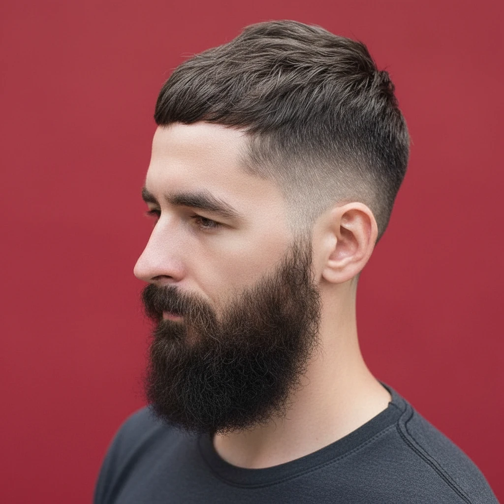 Corte de Cabelo French Crop com Degradê Moderno