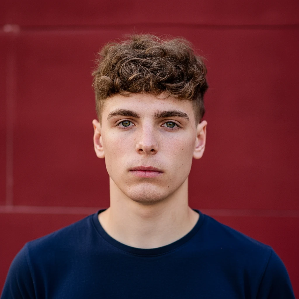 Corte de Cabelo French Crop em Cabelo Ondulado