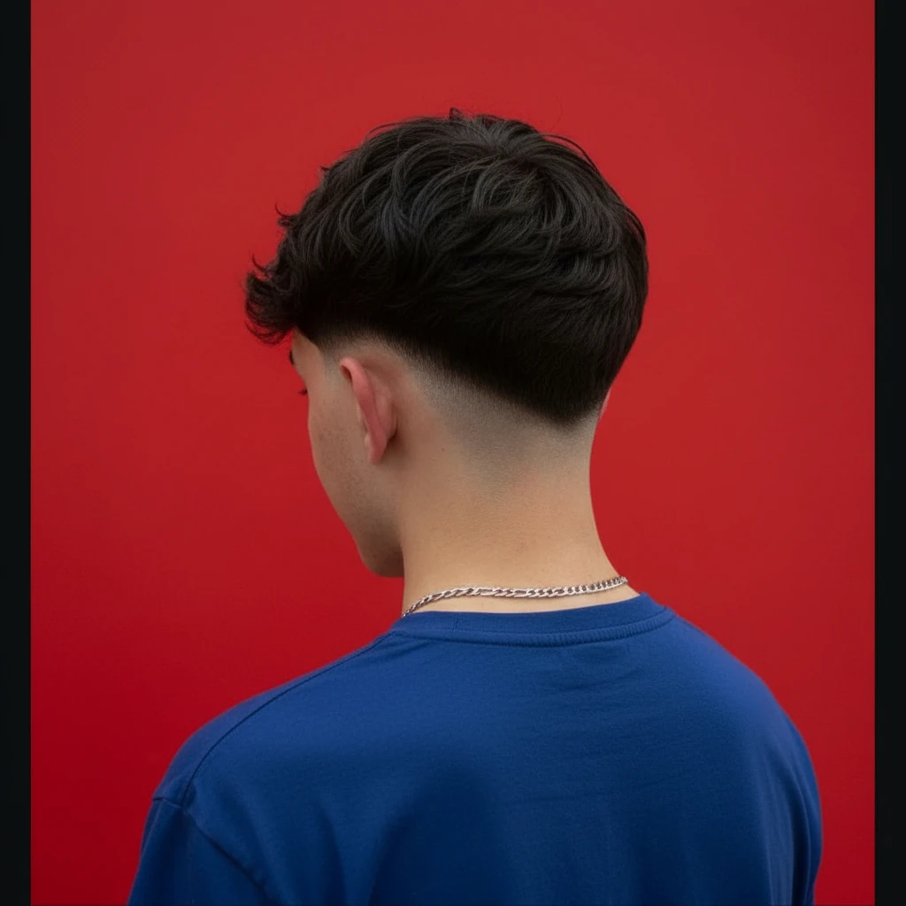 Corte de Cabelo Low Fade em V com Degradê Moderno