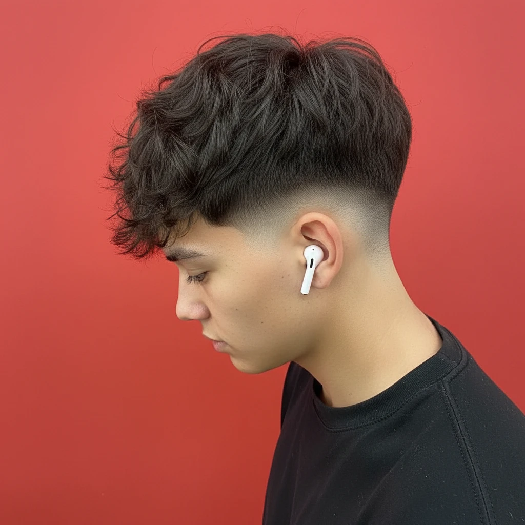Low Fade V Haircut with Modern Gradient