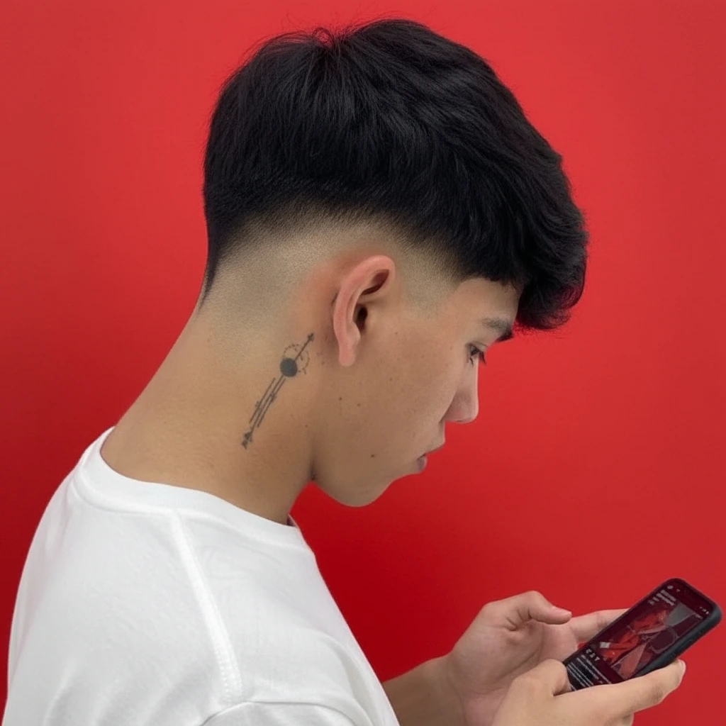Low Fade V Haircut with Modern Gradient