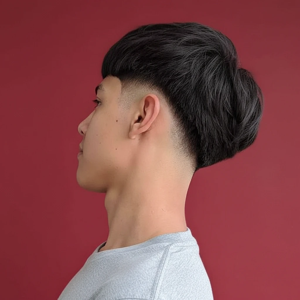 Corte de Cabelo Low Fade em V com Degradê Moderno