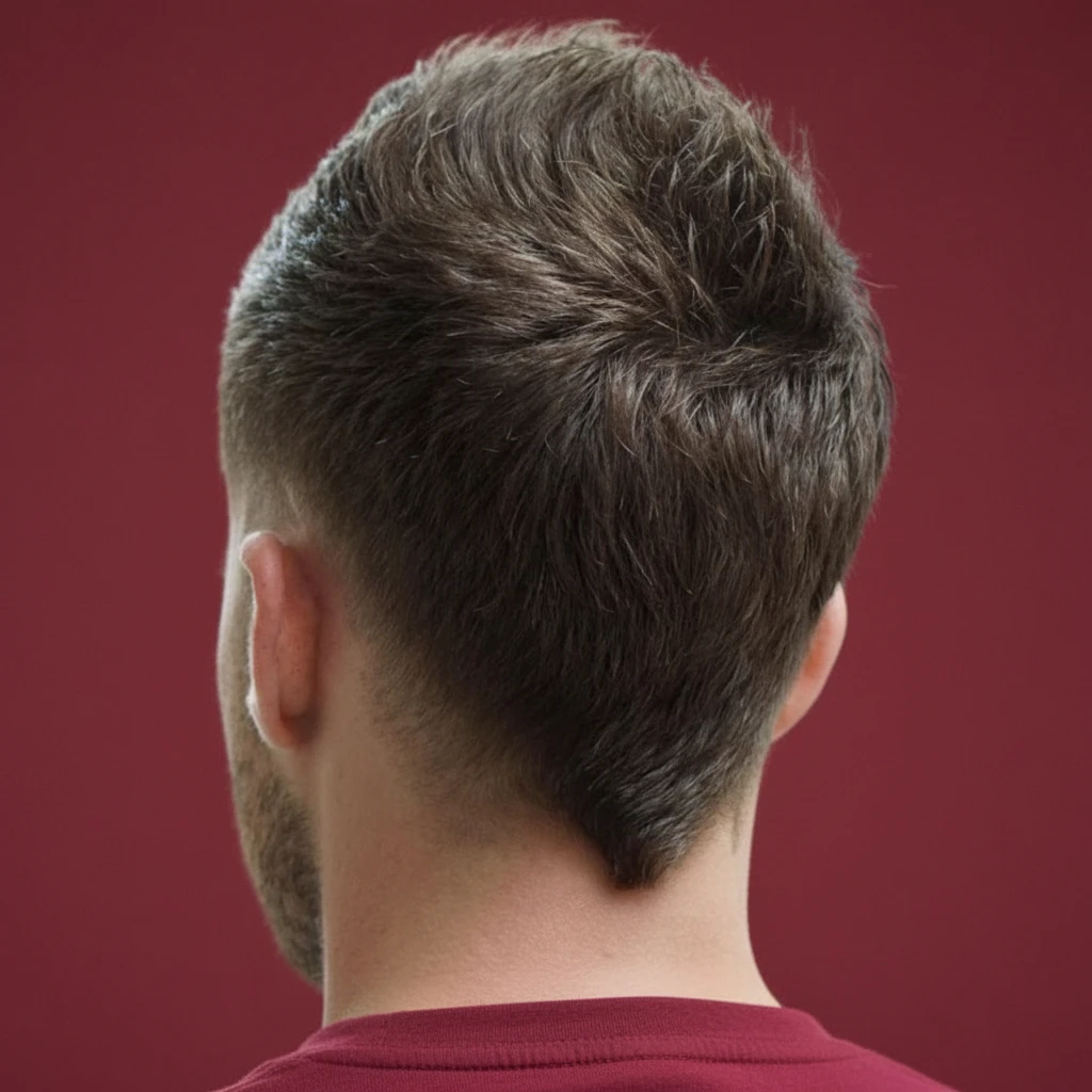 Corte de Cabelo Low Fade em V com Degradê Moderno