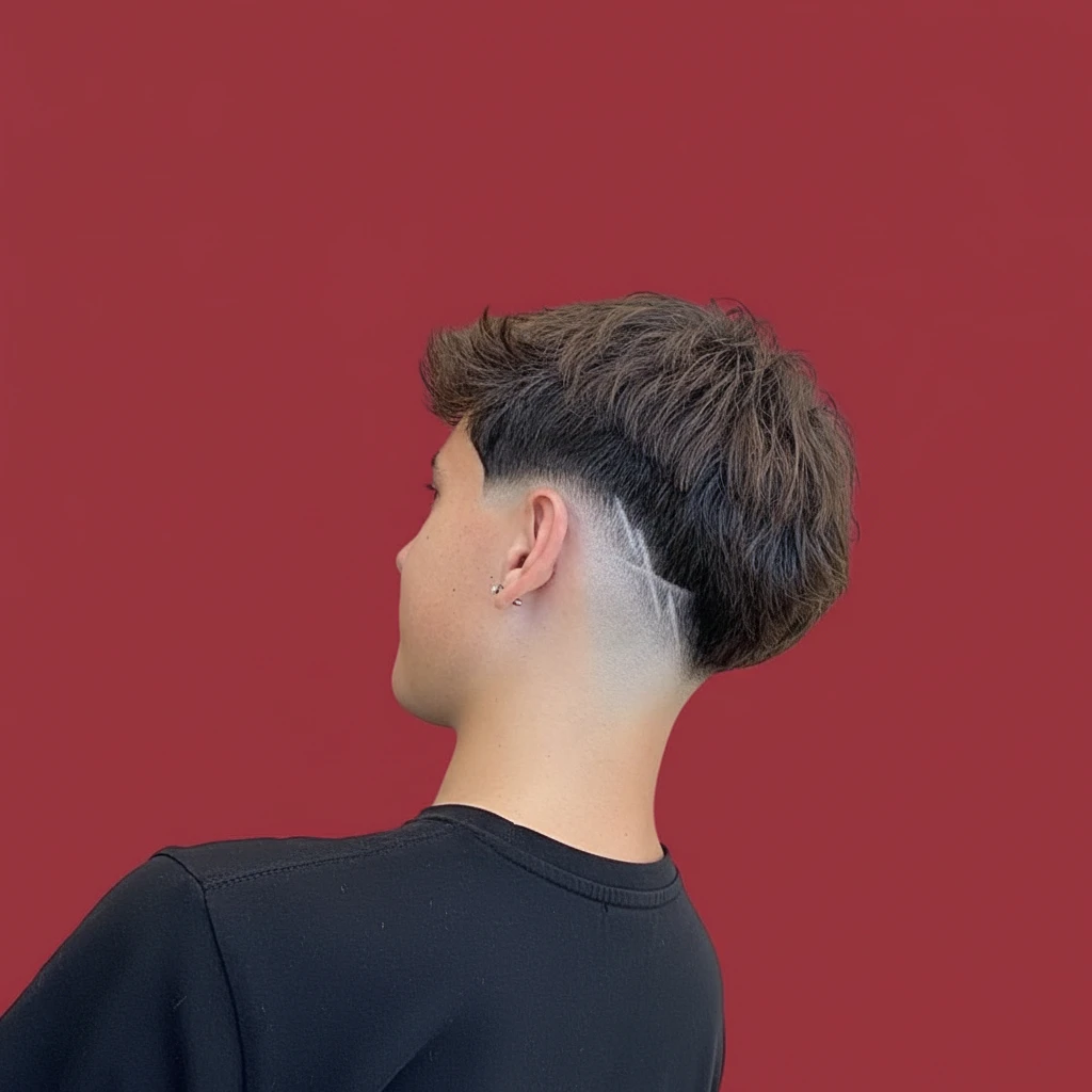 Low Fade V Haircut with Modern Gradient