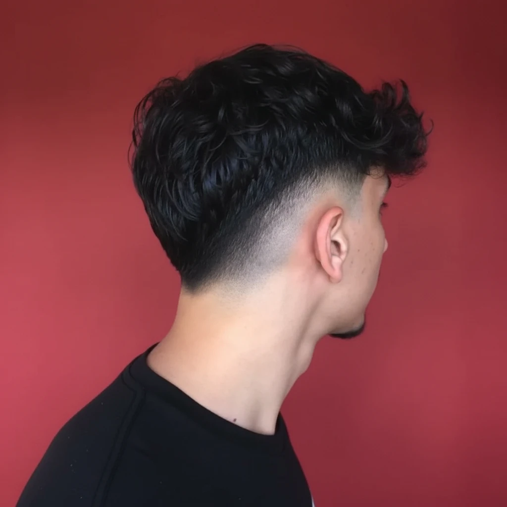 Corte de Cabelo Low Fade em V com Degradê Moderno