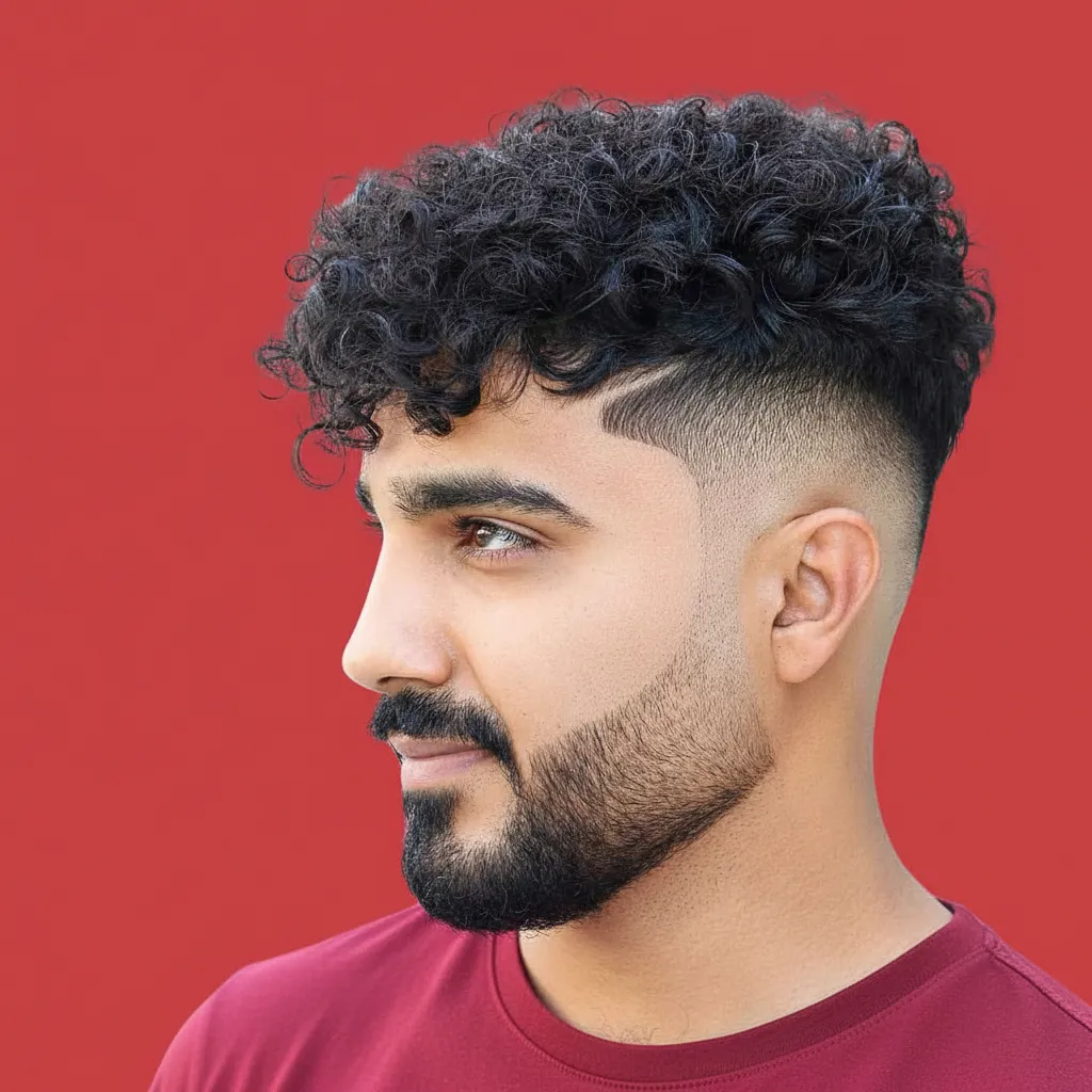 Corte de Cabelo Masculino Cacheado com Degradê Baixo