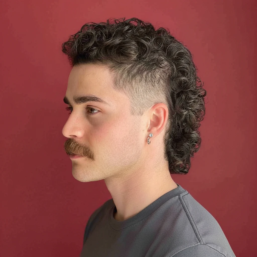 Corte de Cabelo Masculino Cacheado com Degradê Baixo