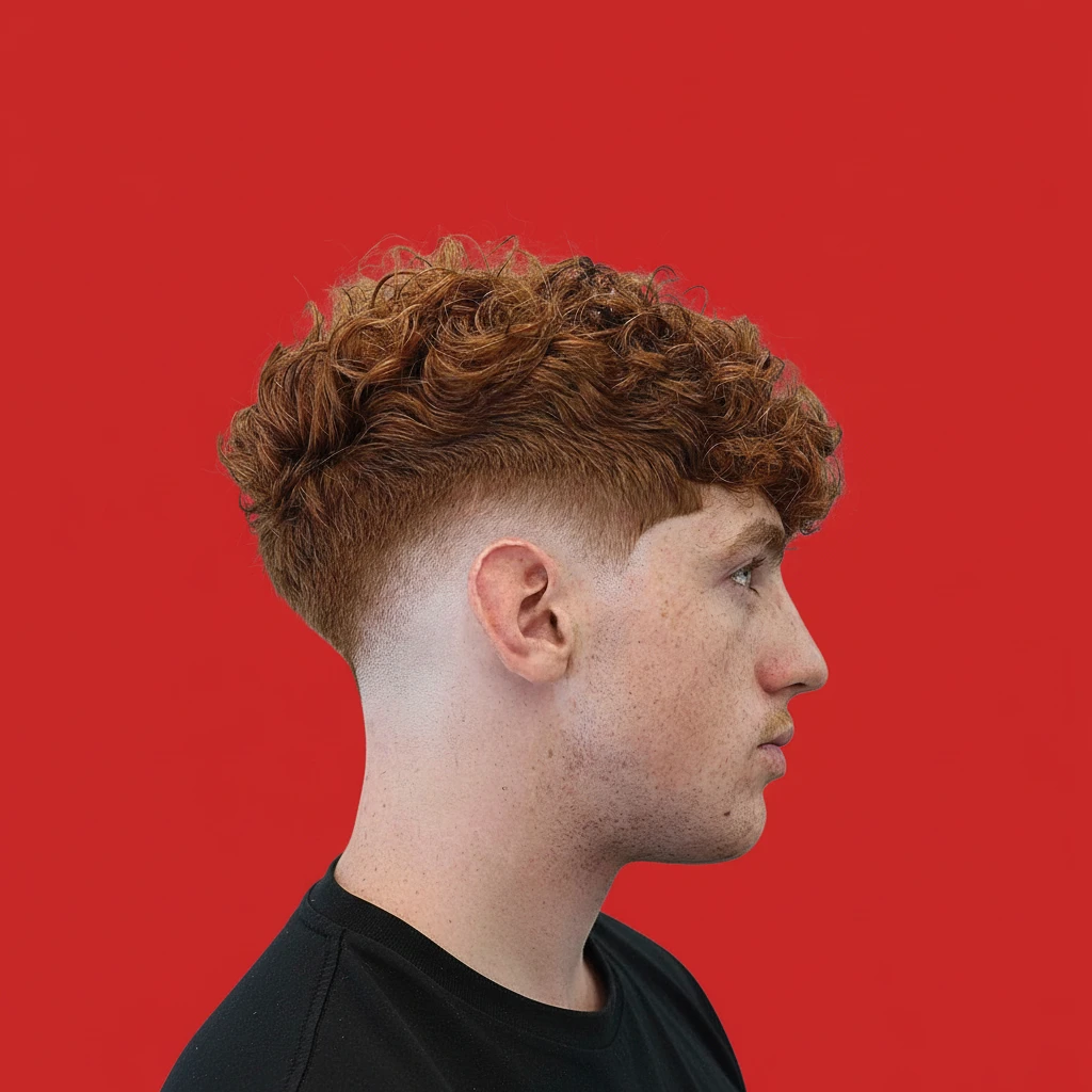 Corte de Cabelo Masculino Cacheado com Degradê Baixo