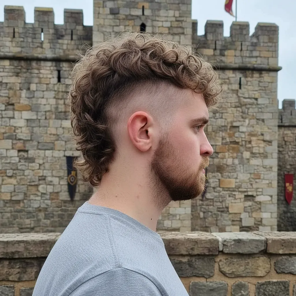 Corte de Cabelo Masculino Cacheado com Degradê Médio