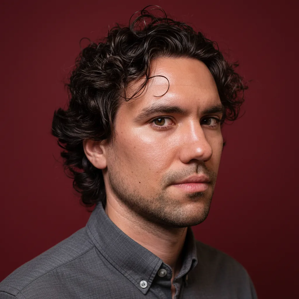 Corte de Cabelo Masculino Cacheado com Degradê Médio