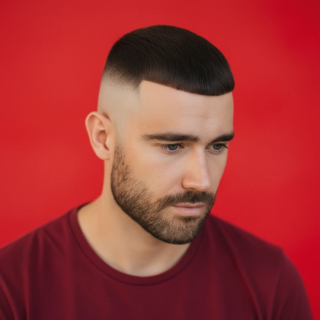 Short Men's Haircut with Gradient