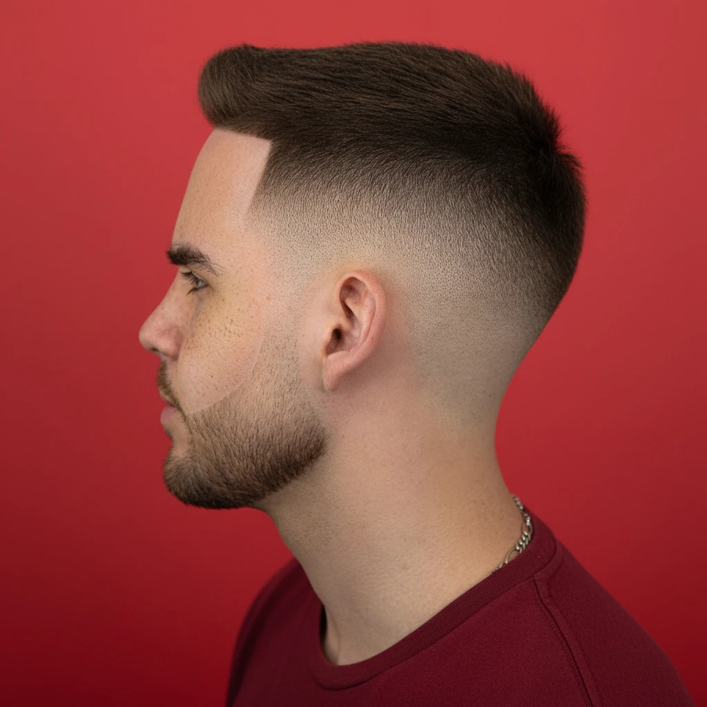 Men's Low Gradient Haircut with Risk