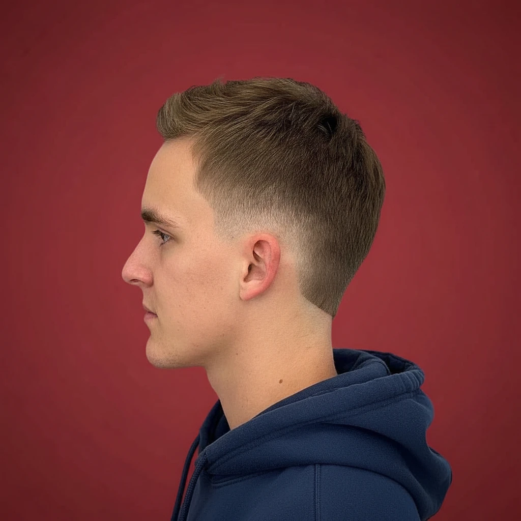 Corte de pelo corto degradado para hombres