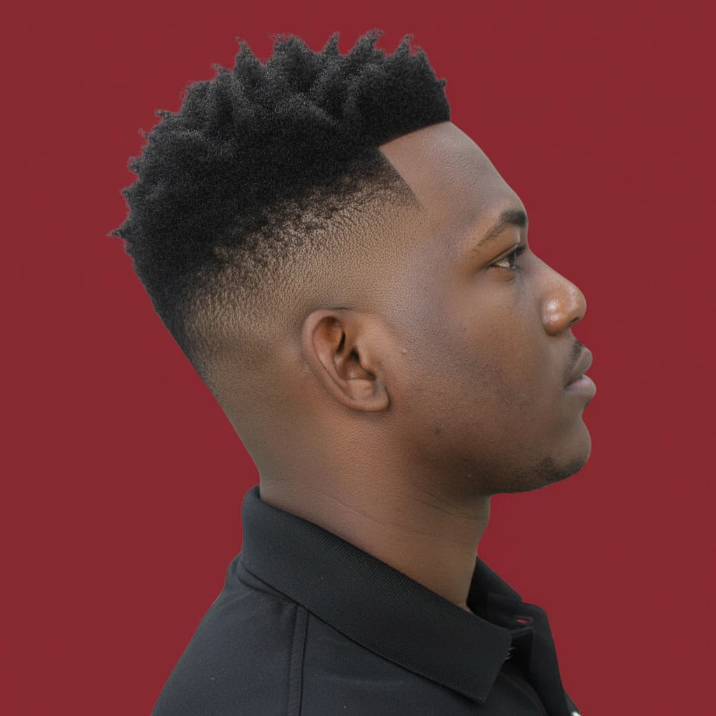 Men's Textured Low Fade Haircut