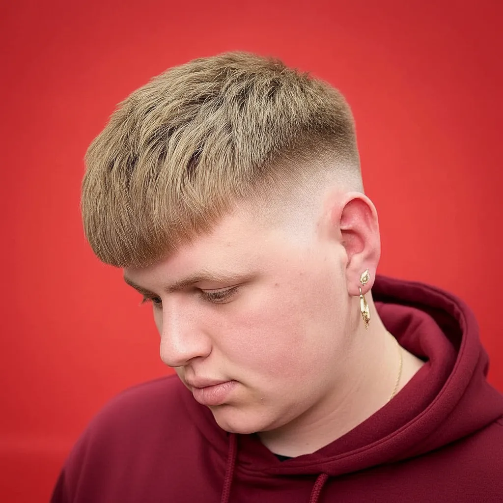 Corte de Cabelo Masculino Degradê Curto em Cabelo Liso