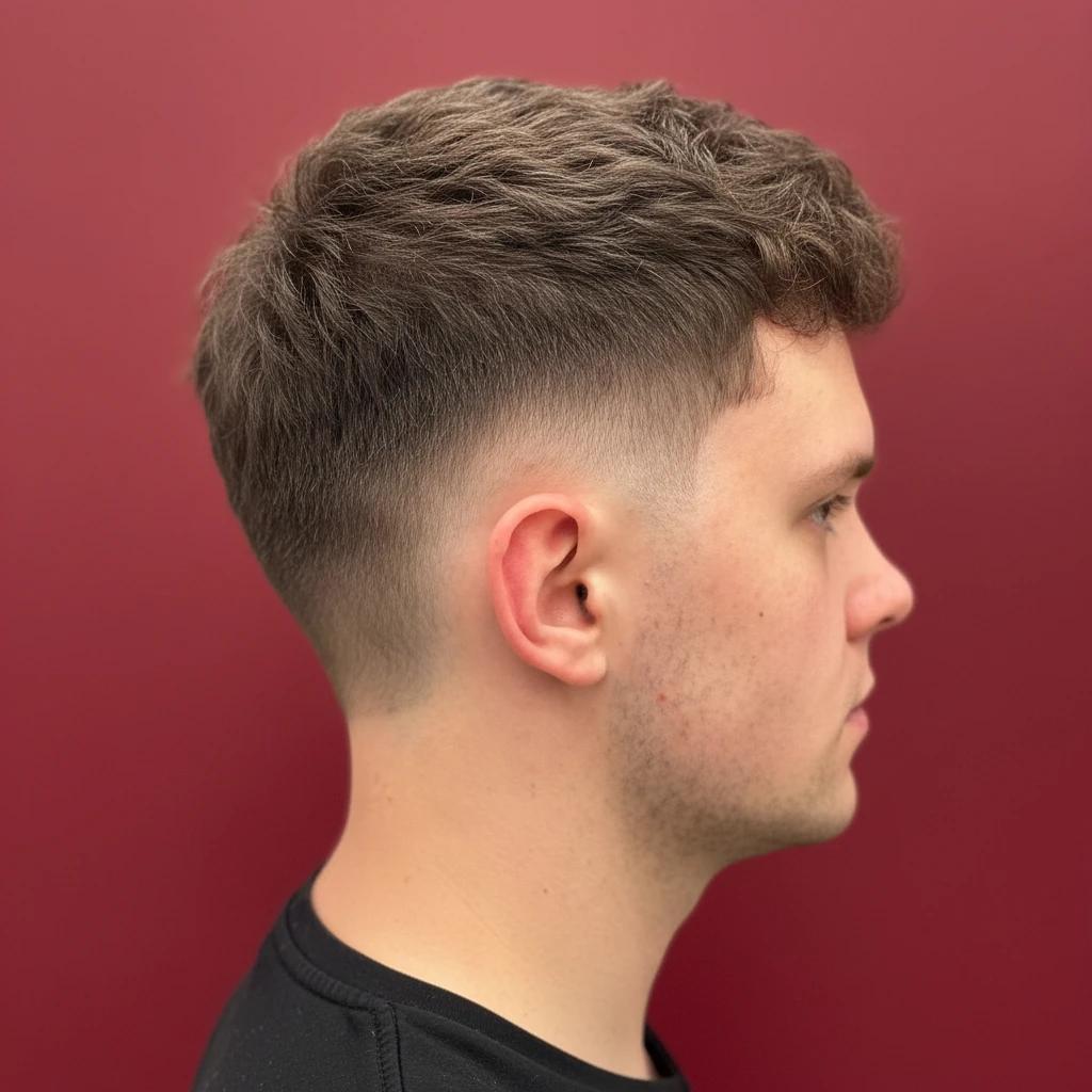 Corte de Cabelo Masculino Degradê Curto em Cabelo Liso