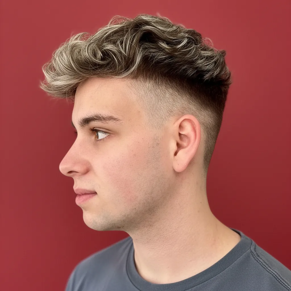 Corte de Cabelo Masculino Degradê Moderno em Cabelo Liso
