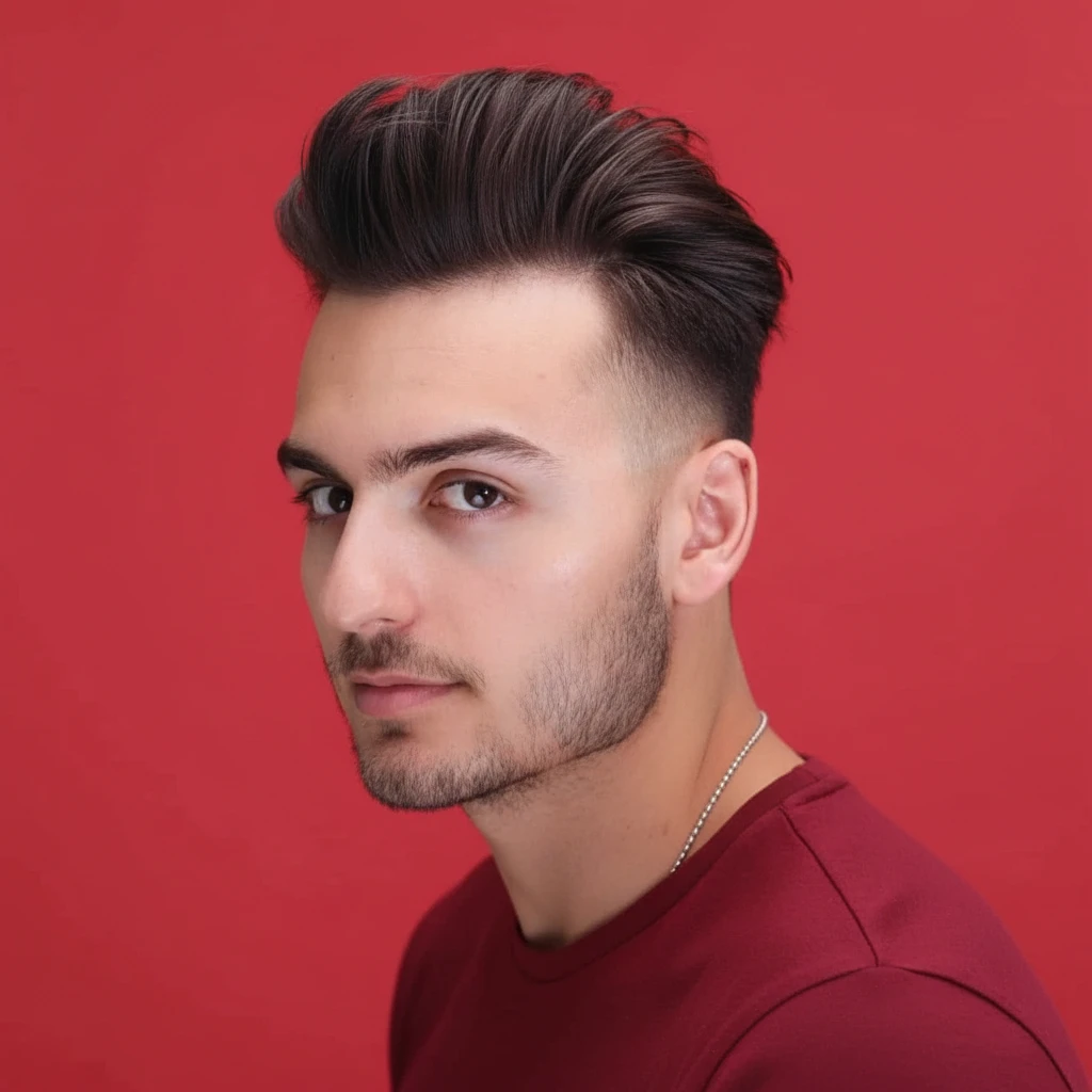 Corte de Cabelo Masculino Degradê Moderno em Cabelo Liso