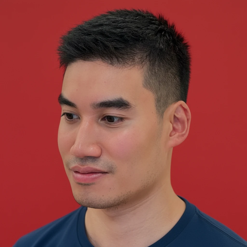 Corte de Cabelo Masculino Degradê Moderno em Cabelo Liso