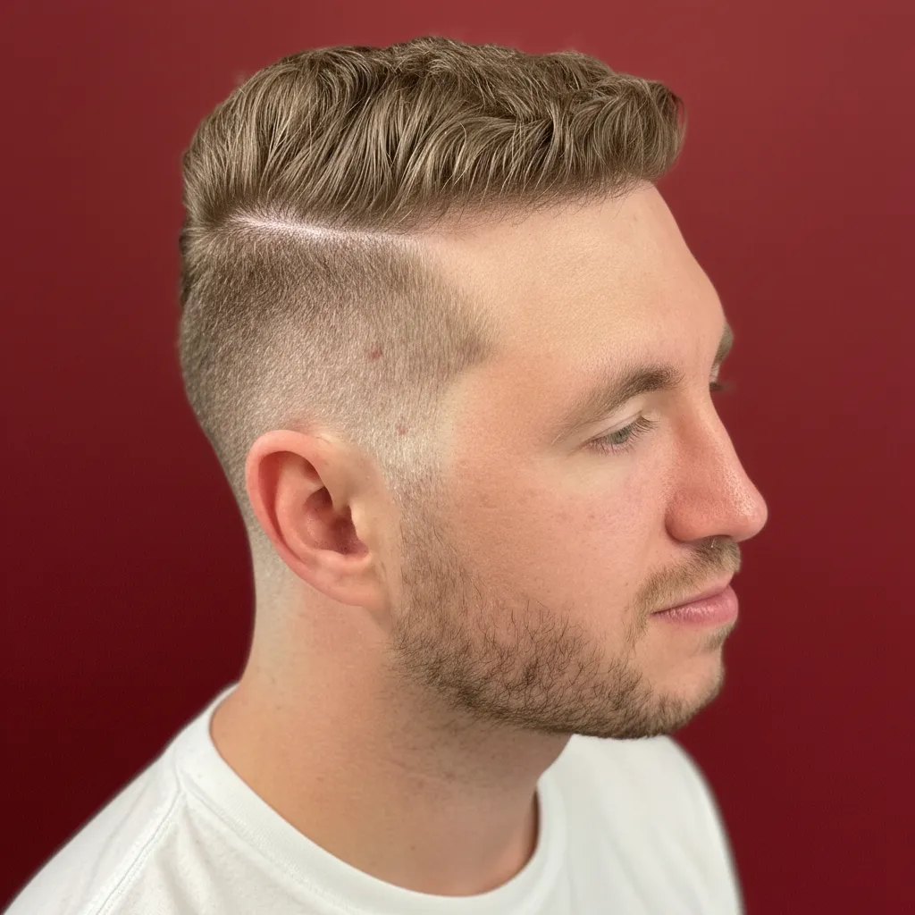 Corte de Cabelo Masculino Degradê Moderno em Cabelo Liso
