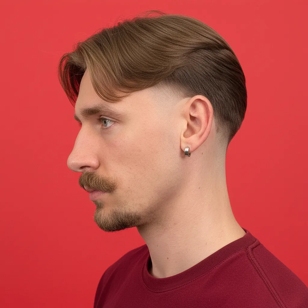 Corte de Cabelo Masculino Degradê Moderno em Cabelo Liso