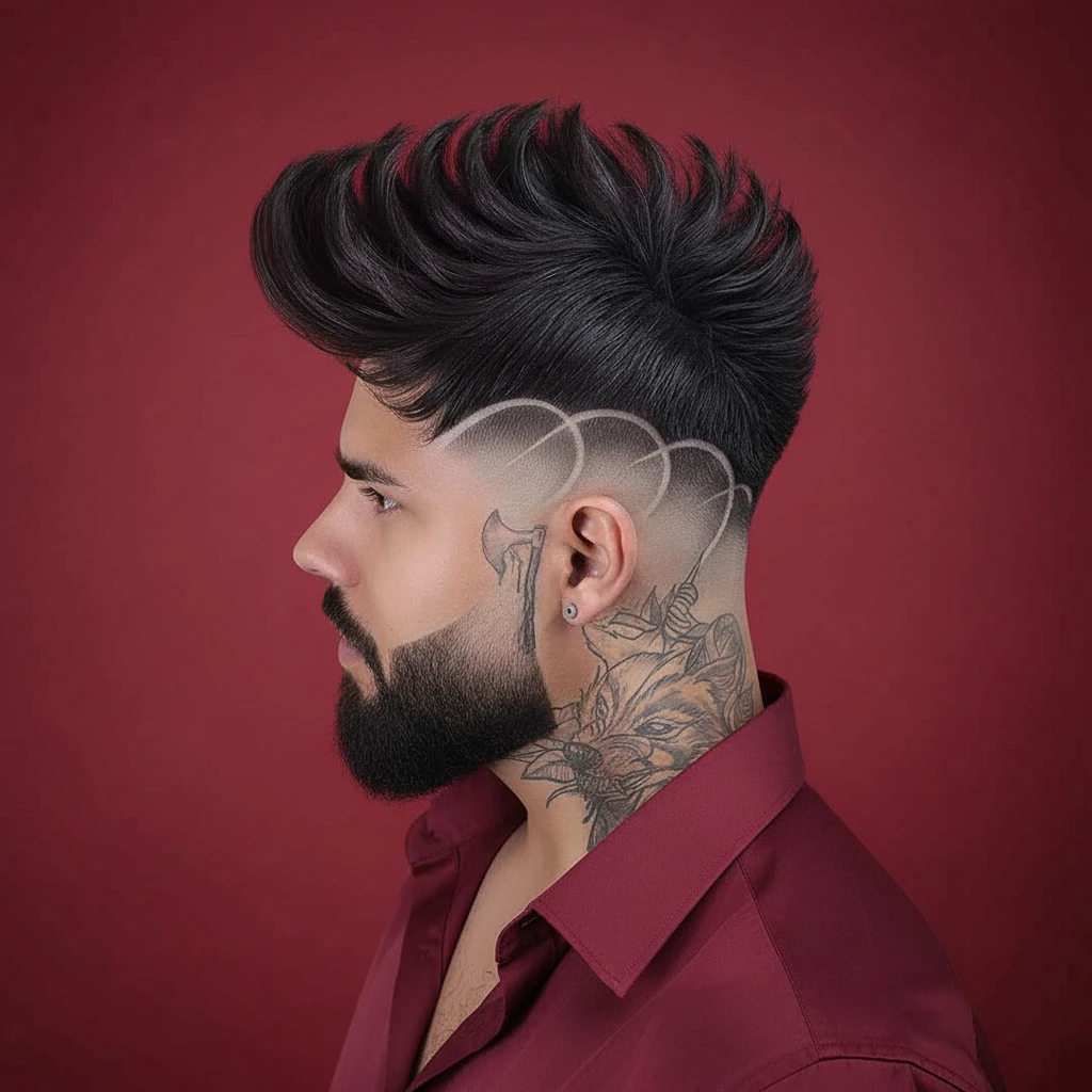 Corte de pelo degradado para hombres con estilo moderno.
