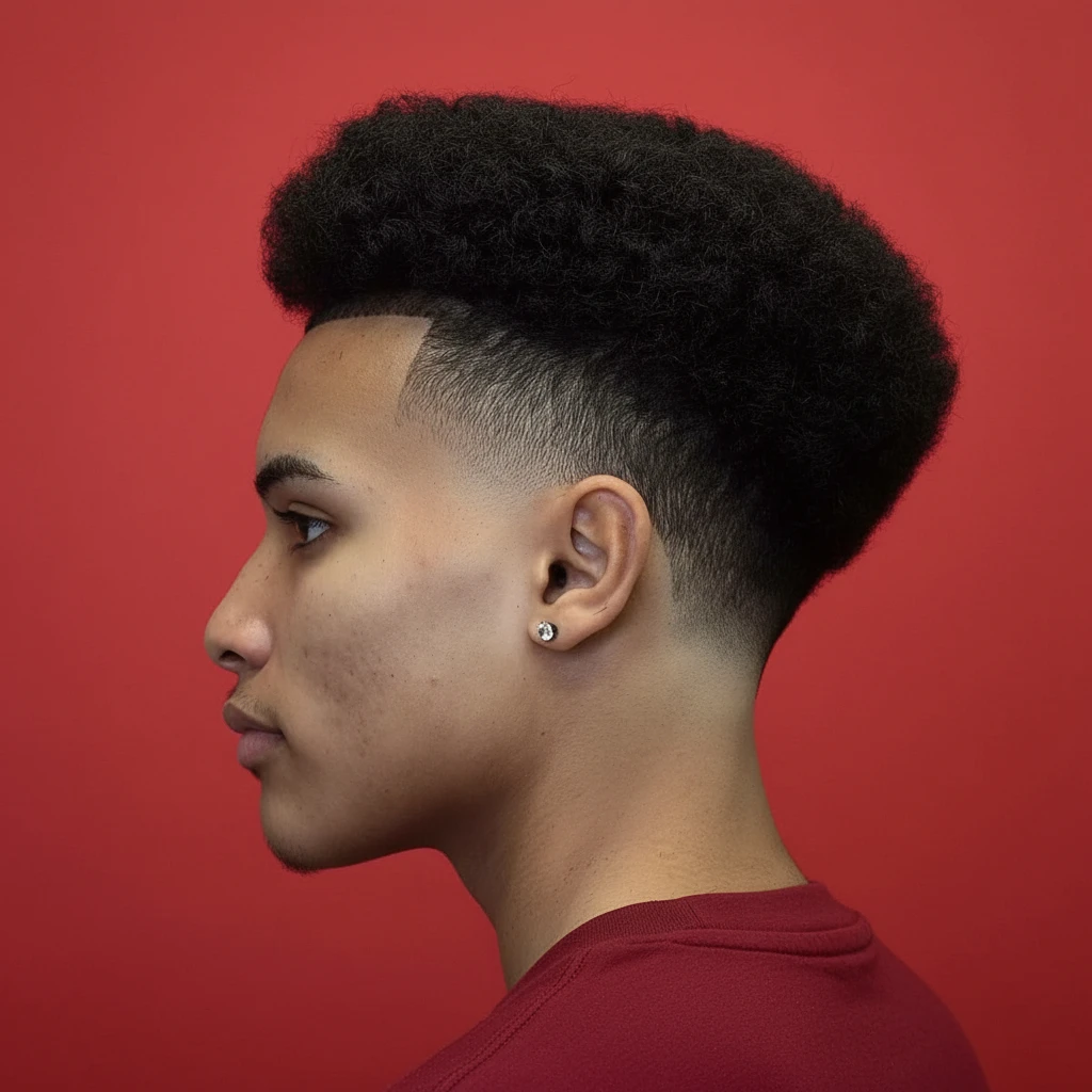 Corte de Cabelo Masculino Degradê em Cabelo Crespo