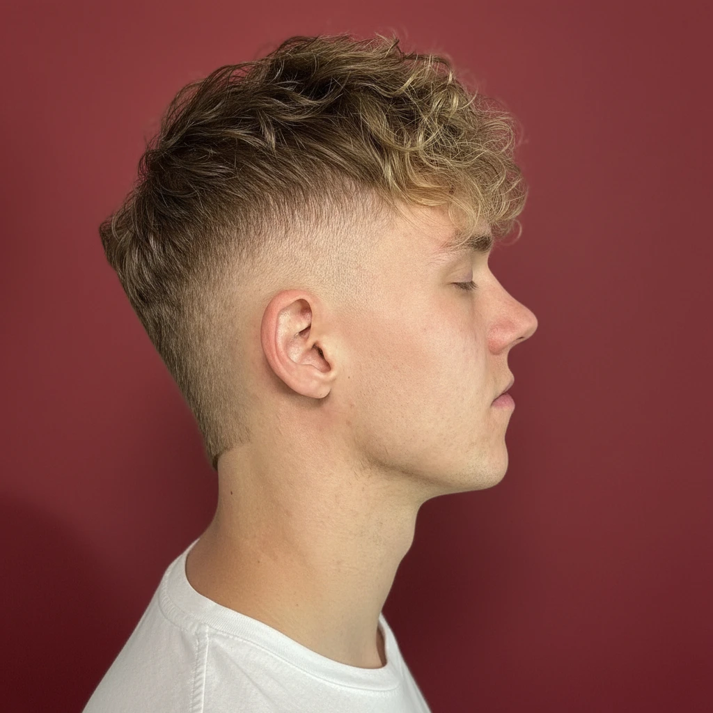 Men's Gradient Haircut on Straight Hair