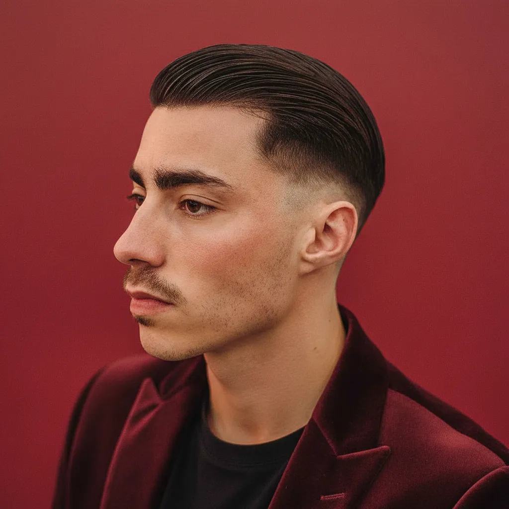 Corte de Cabelo Pompadour com Degradê Lateral