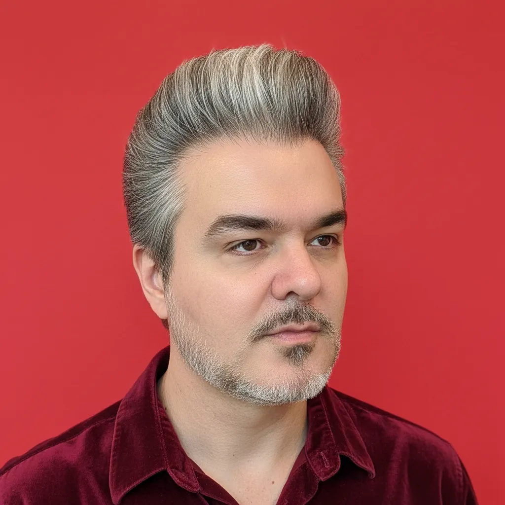 Corte de Cabelo Pompadour em Cabelo Liso e Moderno