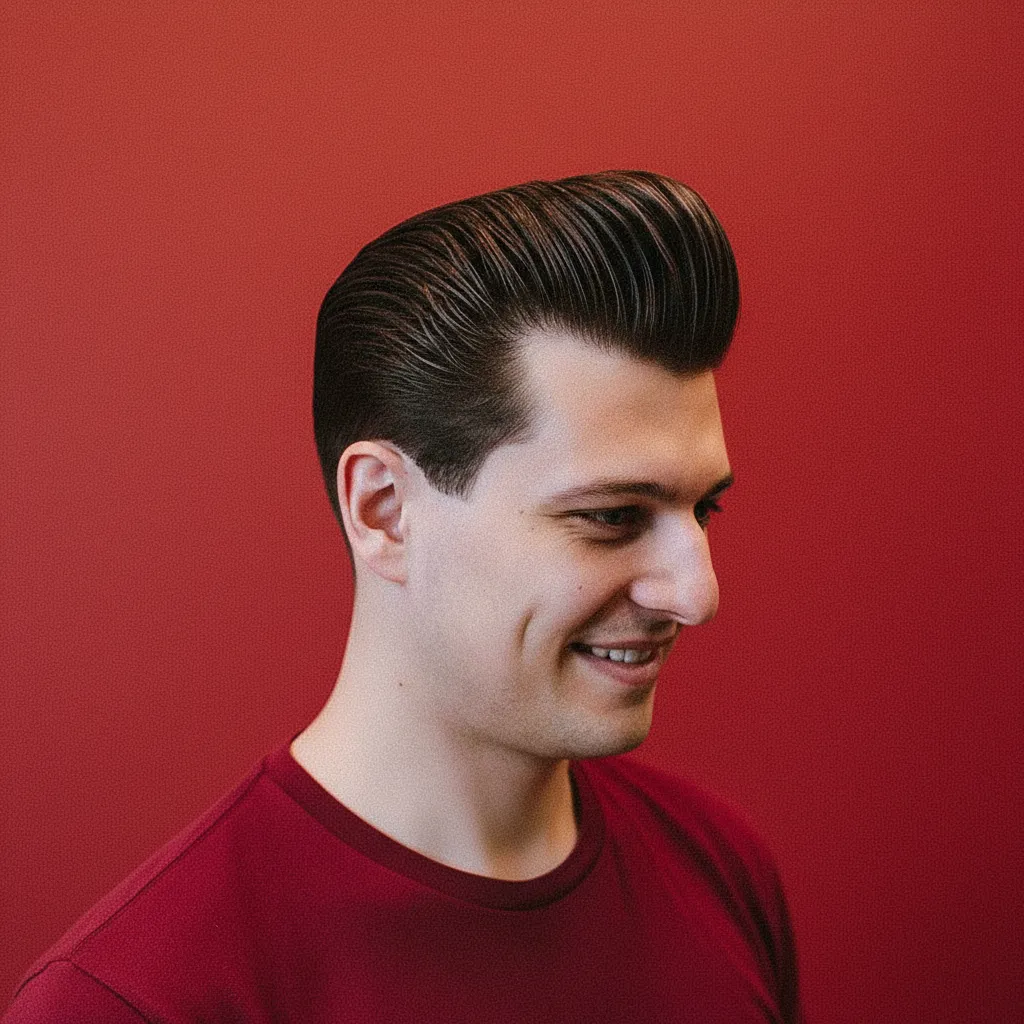 Corte de Cabelo Pompadour em Cabelo Liso e Moderno