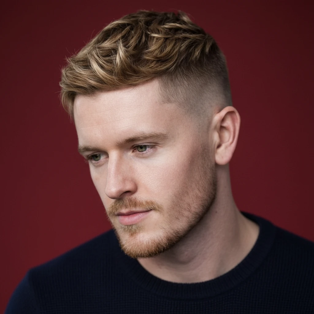 Textured Undercut Haircut on Straight Hair