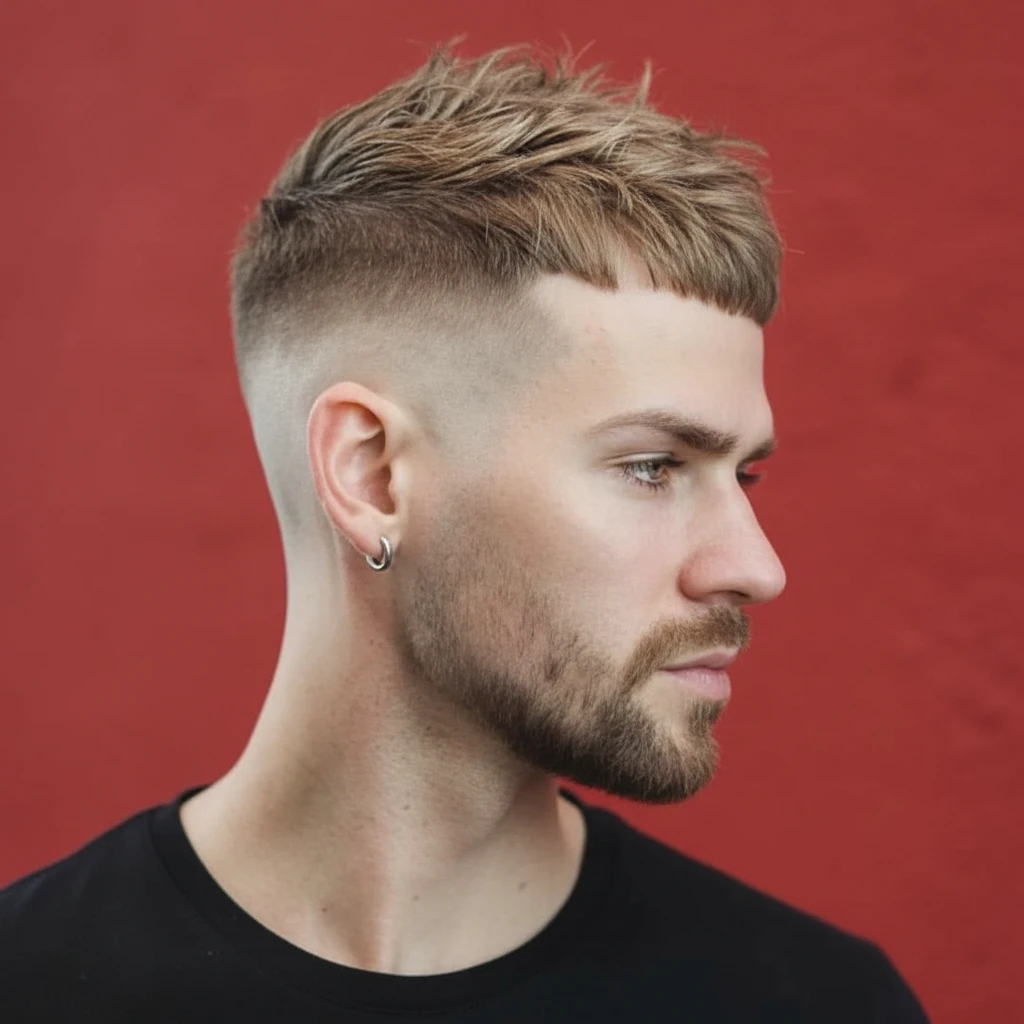 Corte de pelo texturizado y recortado en cabello lacio