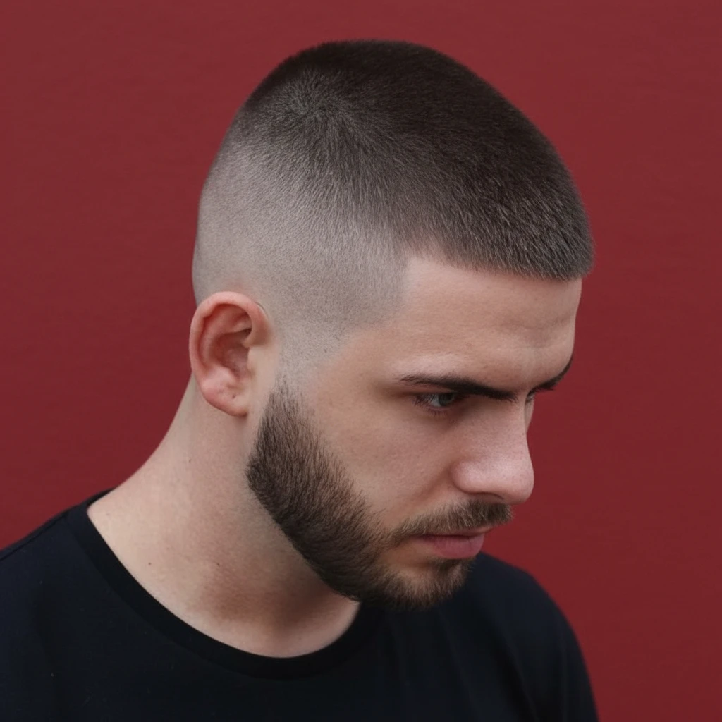 Corte de pelo recortado con degradado limpio