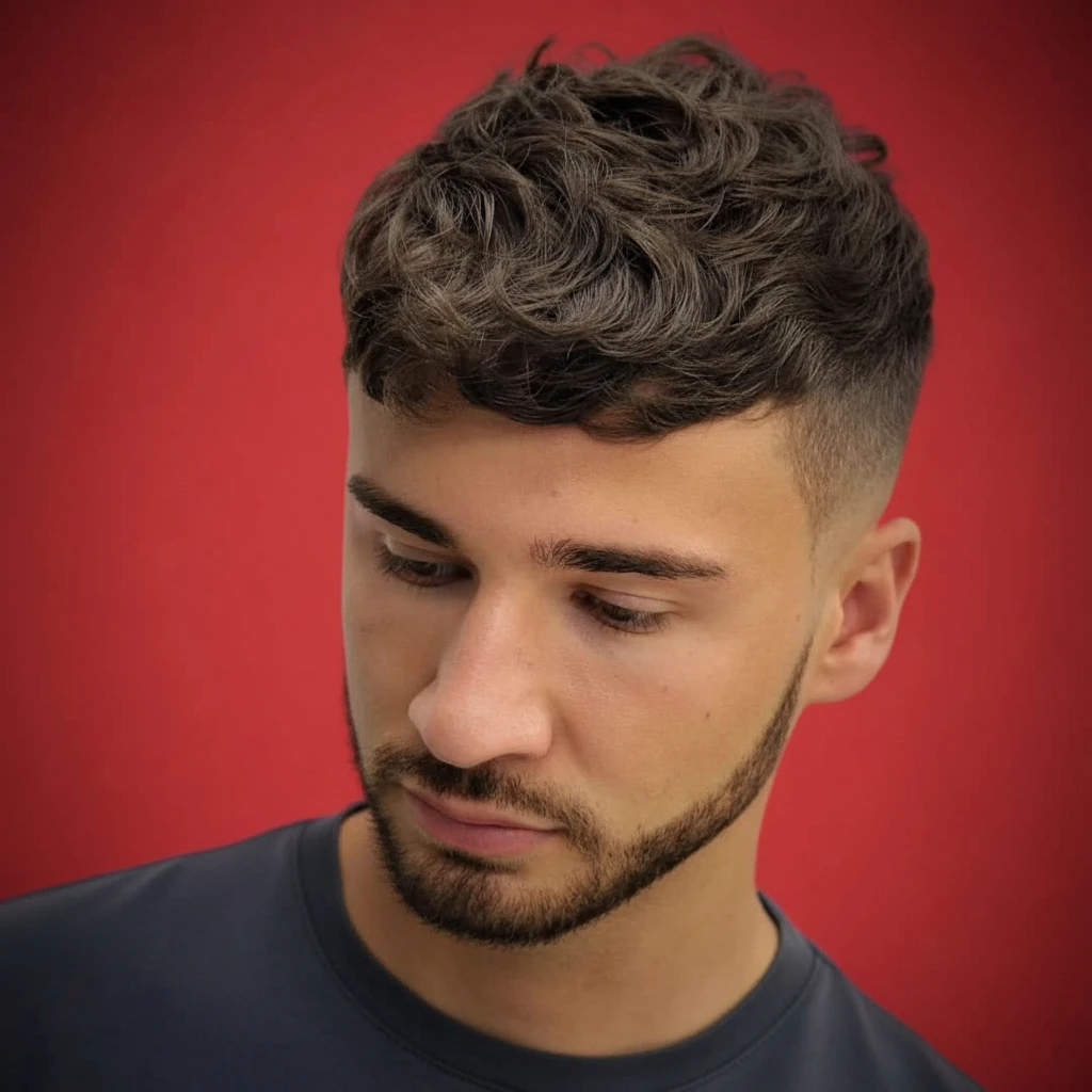 Corte de Cabelo Undercut com Degradê em Cabelo Cacheado