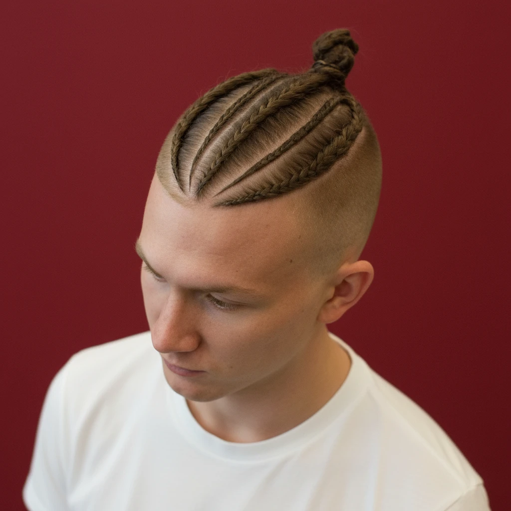 Corte de Cabelo Undercut com Tranças Estilosas