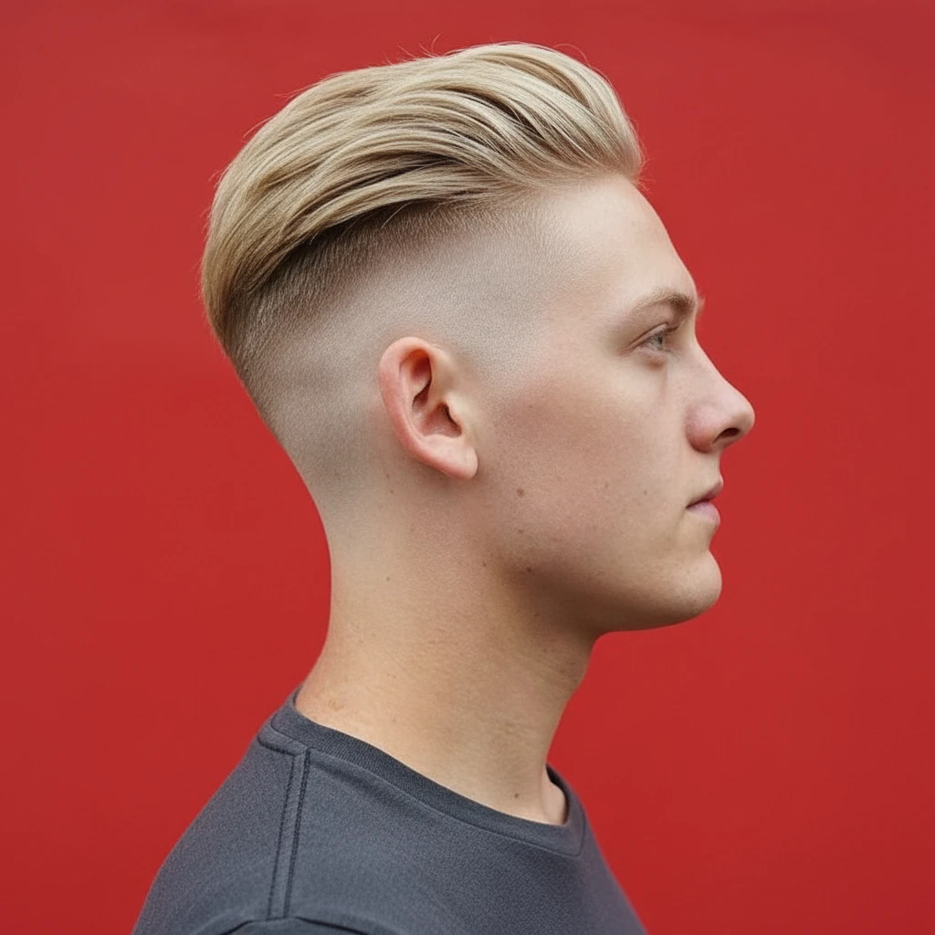 Corte de Cabelo Undercut em Cabelo Liso e Claro