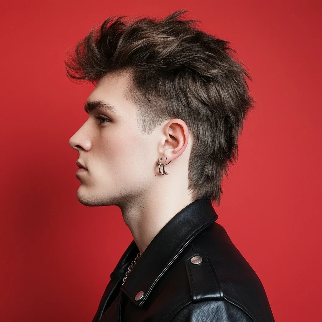 Corte de Cabelo Wolf Cut Masculino Moderno e Texturizado