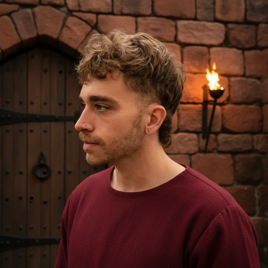 Corte de Cabelo Wolf Cut Masculino com Textura Moderna