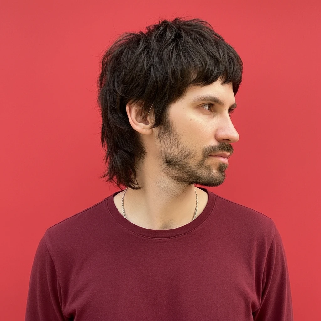 Corte de Cabelo Wolf Cut Masculino em Cabelo Liso