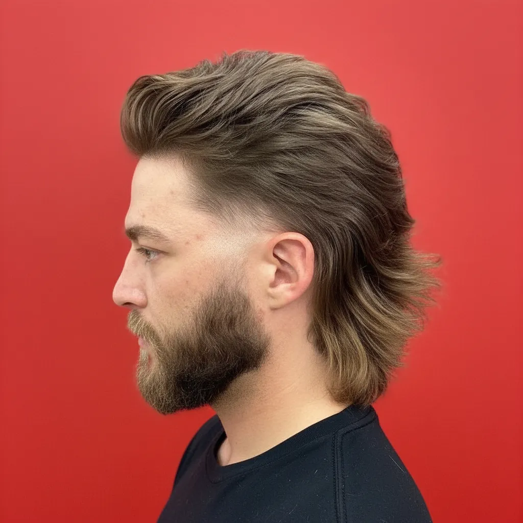 Corte de Cabelo Wolf Cut Masculino em Cabelo Liso