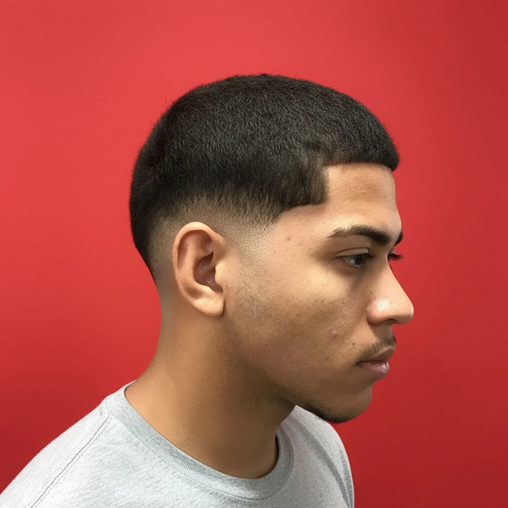 Corte do Jaca com Degradê Limpo em Cabelo Liso